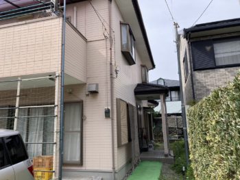 ピンクベージュの外壁塗装で一新！伊豆の国市南條
