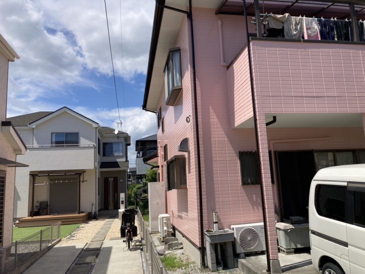 ピンクベージュの外壁塗装で一新！伊豆の国市南條