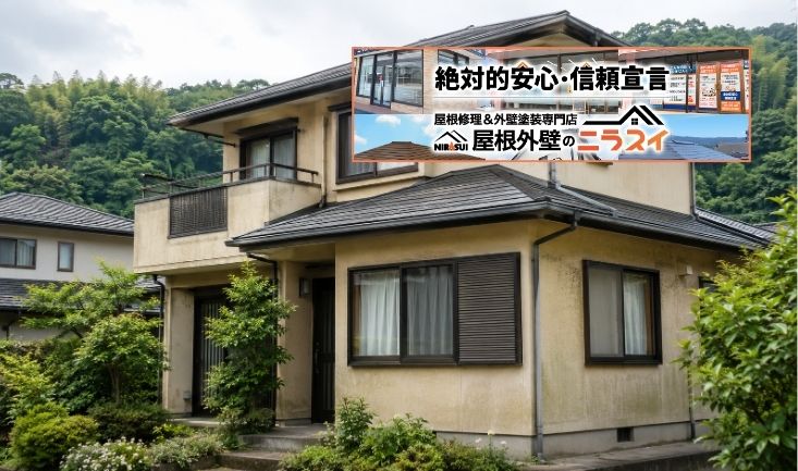 三島市で外壁塗装はまだ早い？色あせ・チョーキング・ひび割れから判断する塗り替え時期